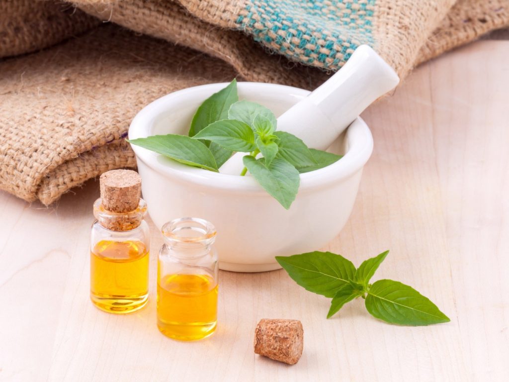 ingredients for preparation of a spa treatment